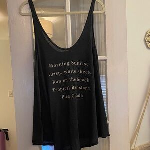 Black Sleeveless Top